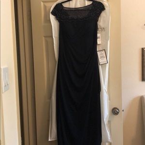 Gorgeous MSK NAVY Formal Gown Sz 10 - NWT
